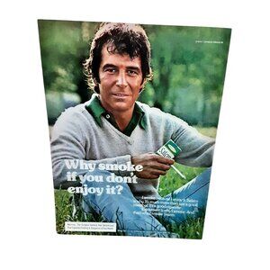 1975 Salem Menthol Cigarettes Enjoyment Theme Vintage Print Ad 1970s Tobacco